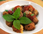 Cheese Meatball with Tomato Sauce